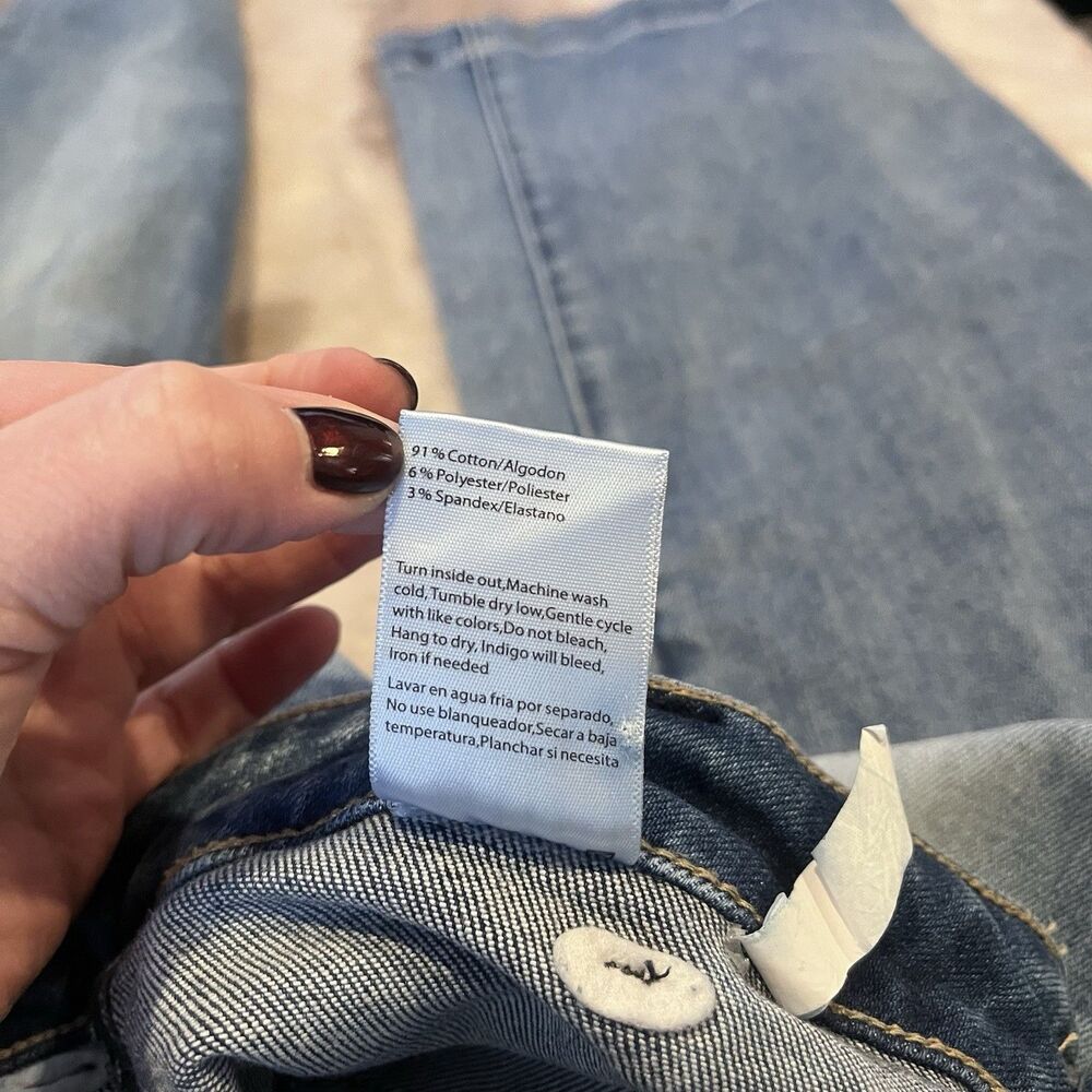 Freckled Poppy x Risen Jeans Women’s Wide Leg Denim 36” Jeans Size 11 / 30 - Picture 8 of 13